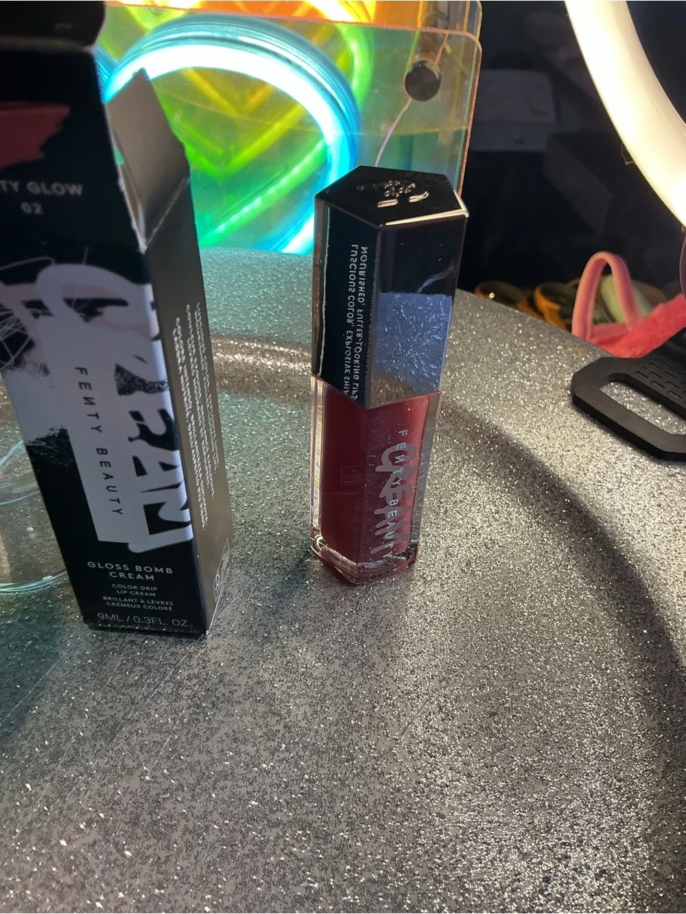 Fenty Beauty Gloss Bomb Cream Lip Gloss — Deep Berry (Fenty Glow 02)